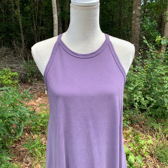 Alya Halter Dress Lavender Sleeveless Large - Picture 2 of 6
